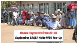 R150 SASSA Bonus Set to Boost Pension and Disability Grants This Week – Mark Your Calendars for 23 Sept!