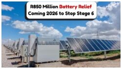 South Africa's R850 Million Strategy: Aiming for 1,500MW by 2026 to End Loadshedding Woes