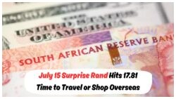 Rand Surges on 15 July to 17.81/USD: Will South Africans Enjoy Lower Prices?
