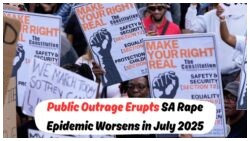 Shocking July 2025 Report: South Africa Faces 45 Daily Rapes Amidst Violence Epidemic