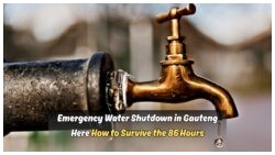 Facing 86-Hour Water Cuts in Gauteng This September? Here's How to Secure Temporary Water Supply!